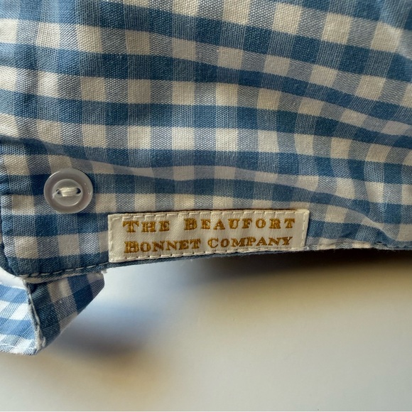 Beaufort Bonnet Barringer Bonnet Light Blue Gingham Baby Small - Picture 2 of 5